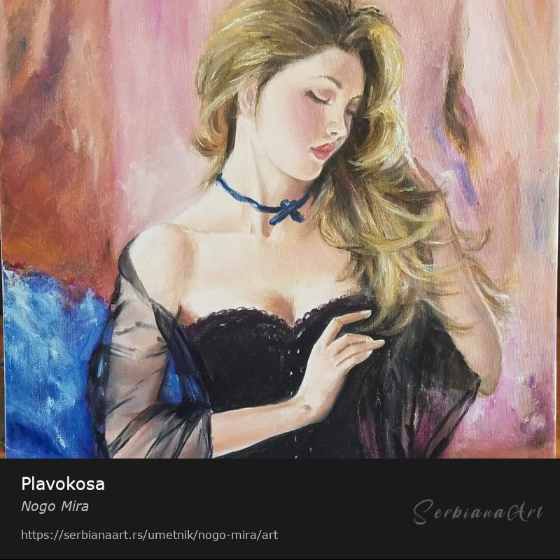 Plavokosa, Ulje/Platno, Nogo Mira
