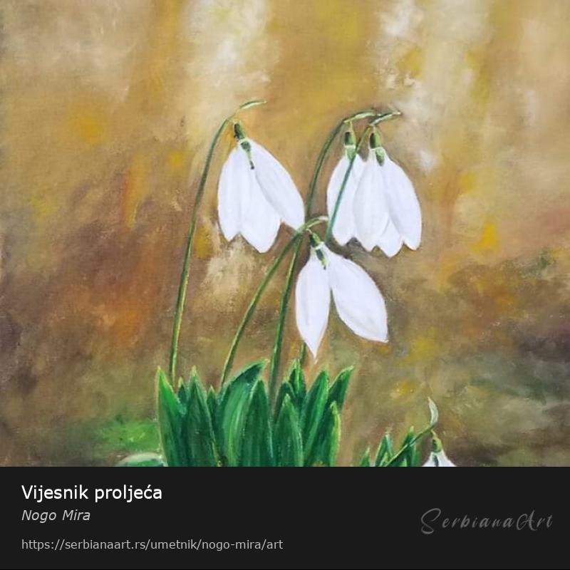 Vijesnik proljeća, Ulje/Platno, Nogo Mira