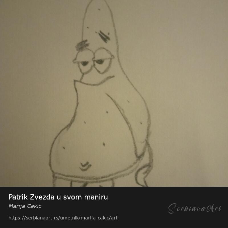 Patrik Zvezda u svom maniru, Olovka/Papir, Marija Cakic