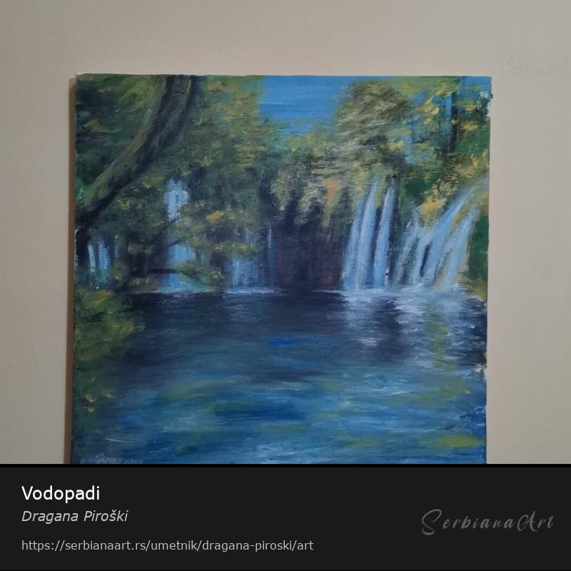 Vodopadi, Akrilik/Platno, Dragana Piroški