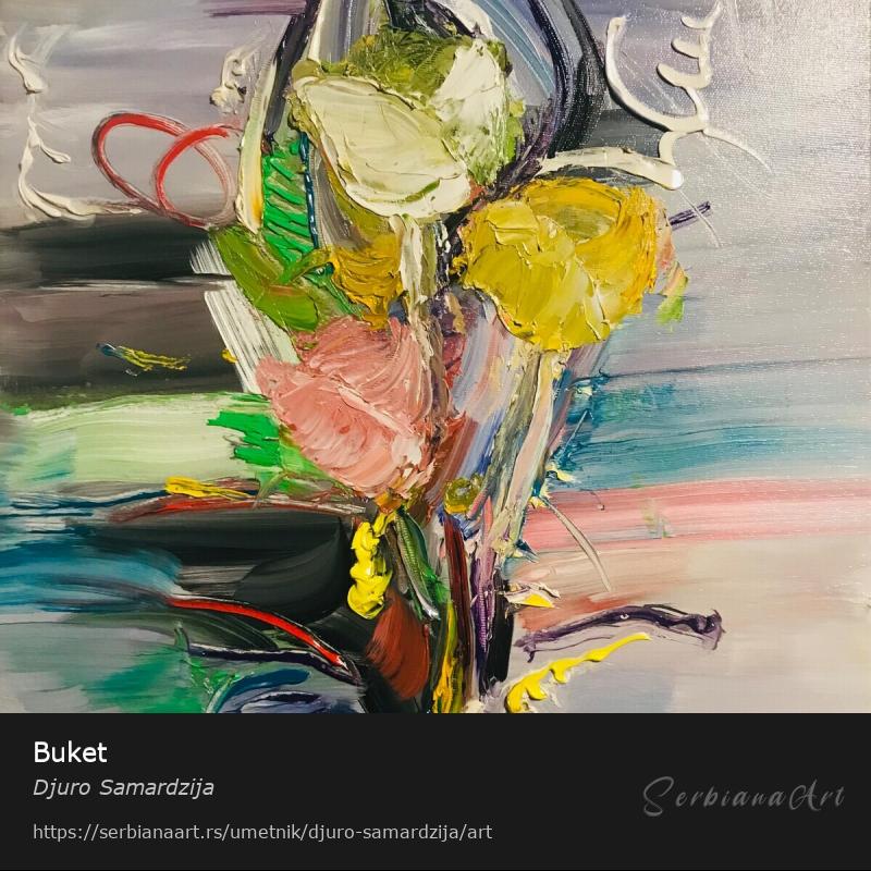 Buket, Ulje/Platno, Djuro Samardzija