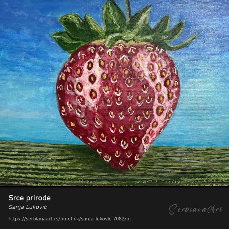 Srce prirode, Akrilik/Platno, Sanja Luković