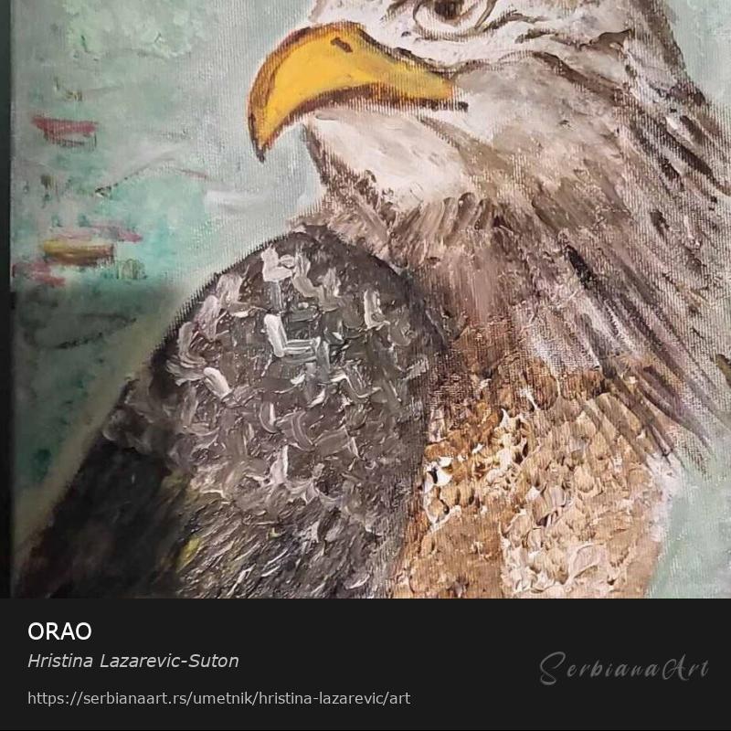 ORAO, Akrilik/Platno, Hristina Lazarevic-Suton