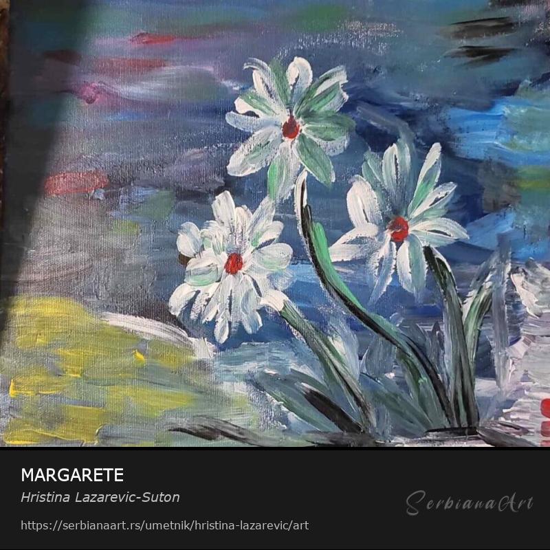 MARGARETE, Akrilik/Platno, Hristina Lazarevic-Suton