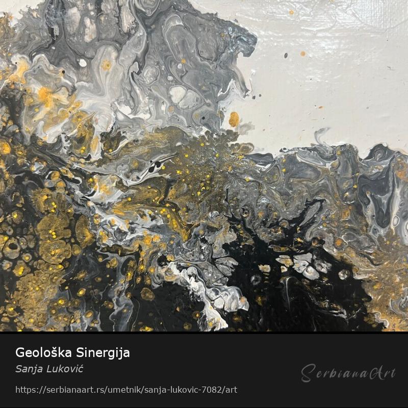 Geološka Sinergija, Akrilik/Platno, Sanja Luković