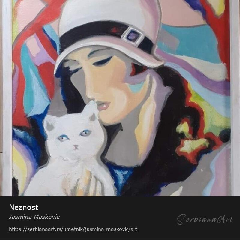 Neznost, Akrilik/Platno, Jasmina Maskovic