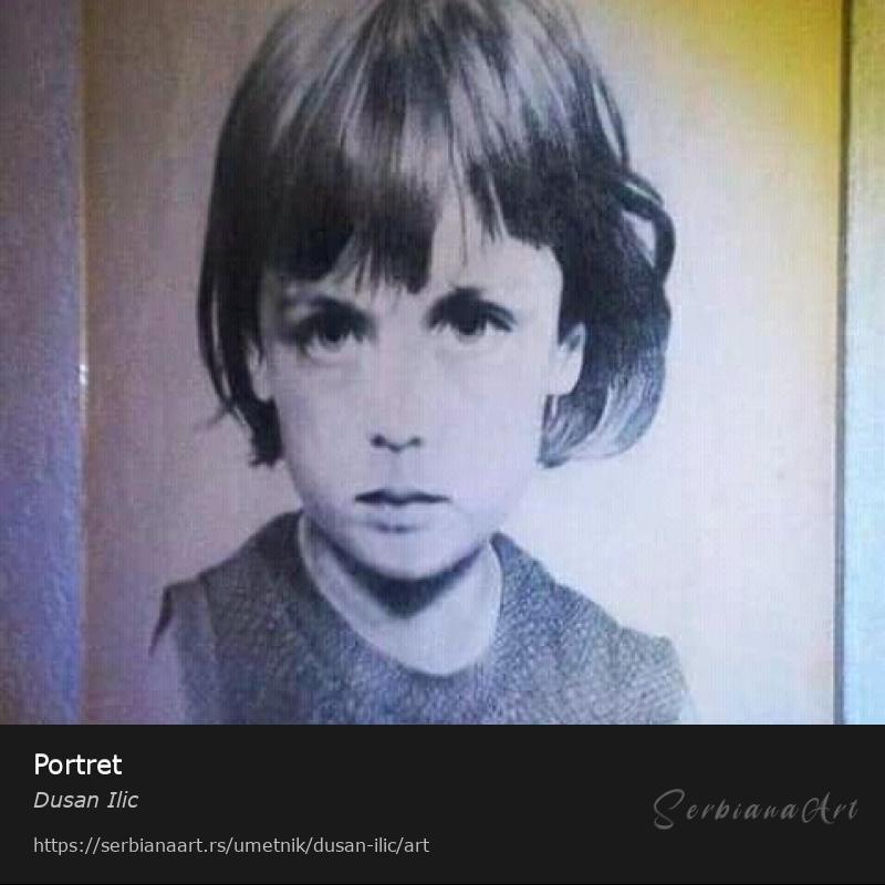 Portret, Olovka/Papir, Dusan Ilic