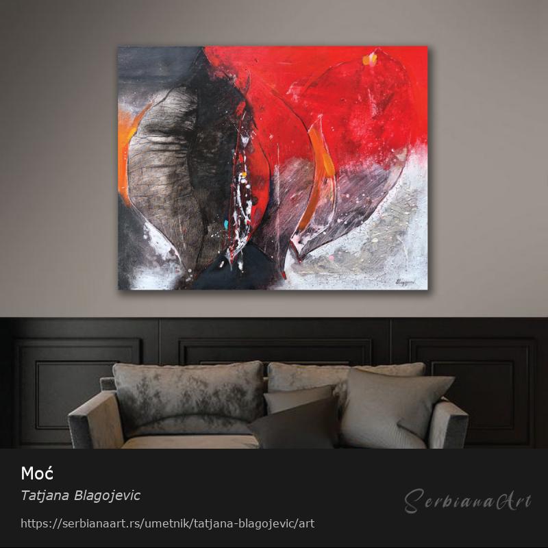 Moć, Akrilik/Platno, Tatjana Blagojevic