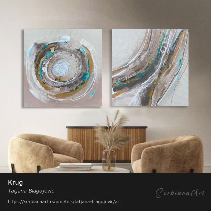 Krug, Akrilik/Platno, Tatjana Blagojevic