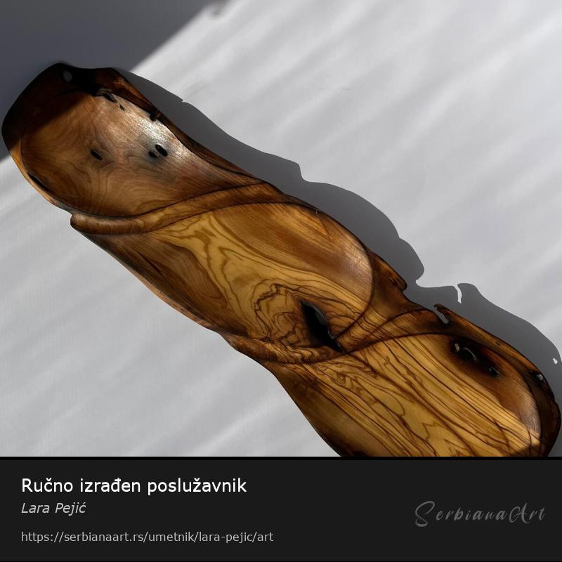 Ručno izrađen poslužavnik, Kreativna rukotvorina/Drvo, Lara Pejić