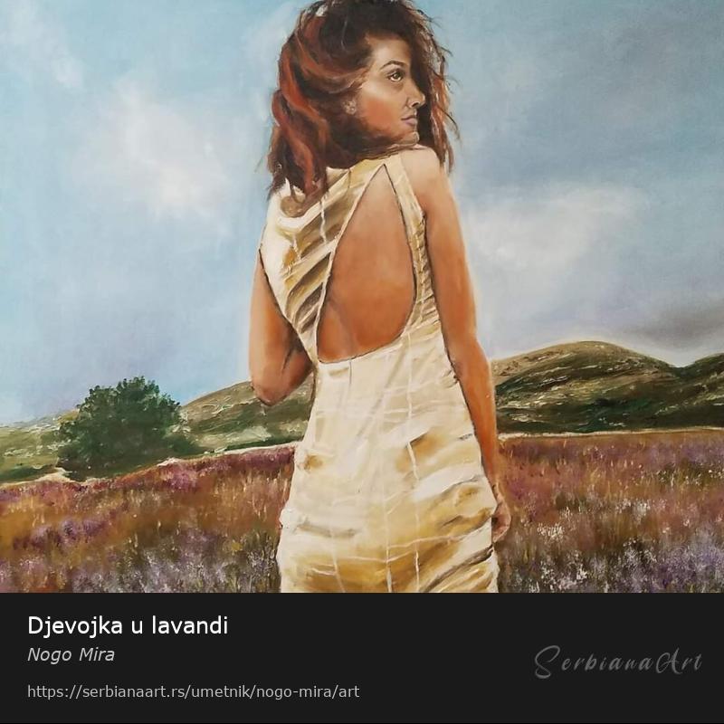 Djevojka u lavandi, Ulje/Platno, Nogo Mira