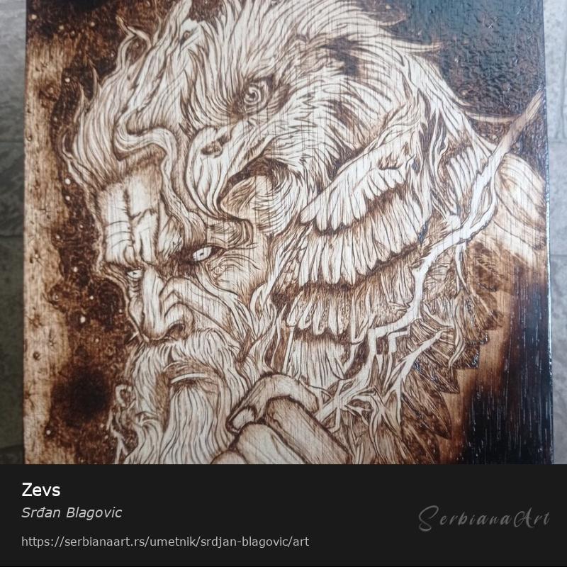 Zevs, Kreativna rukotvorina/Drvo, Srđan Blagovic