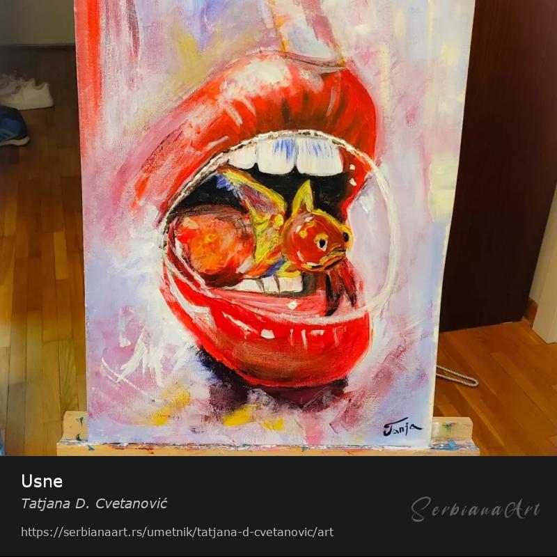 Usne, Akrilik/Kombinovano, Tatjana D. Cvetanović