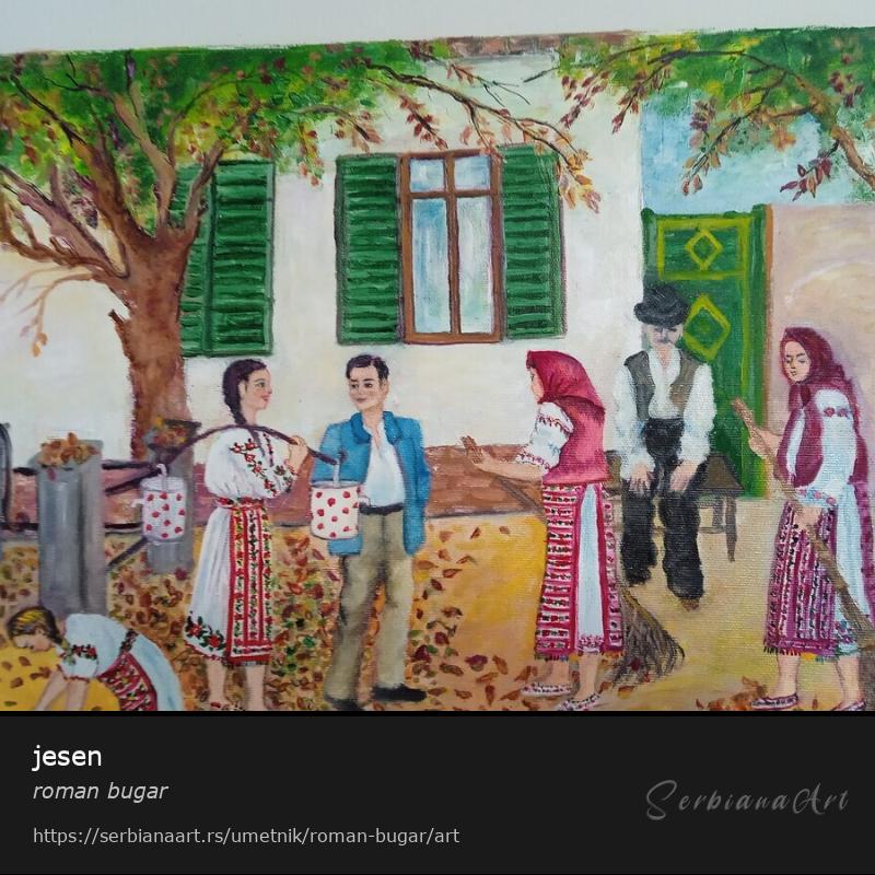 jesen, Ulje/Platno, roman bugar