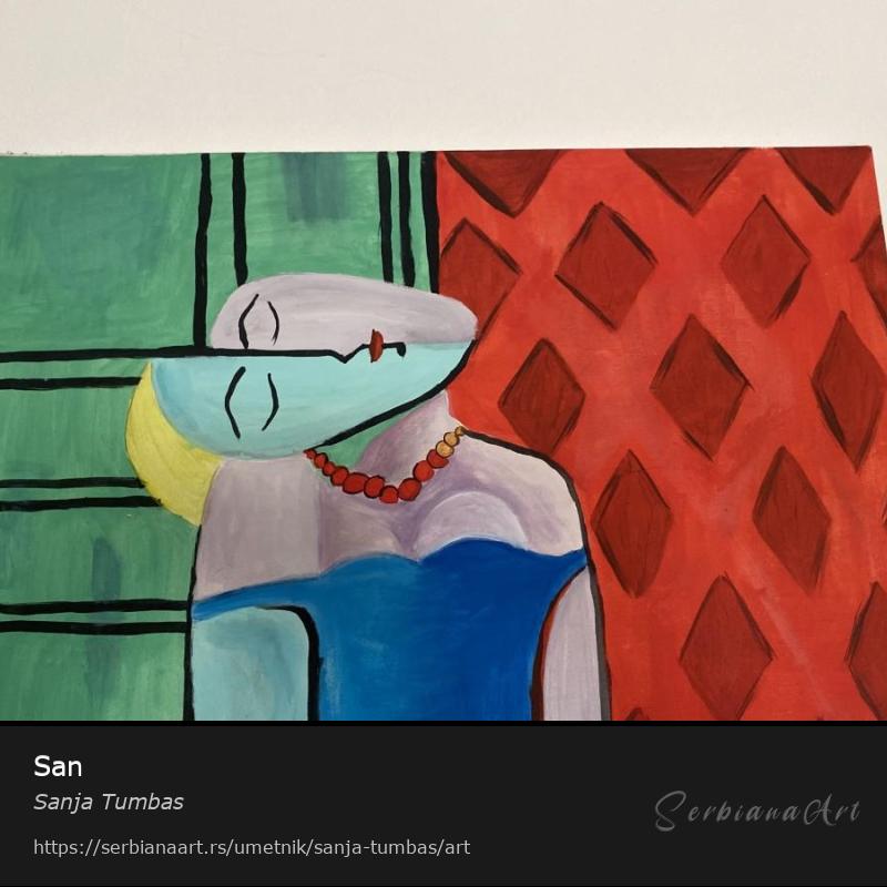 San, Akrilik/Platno, Sanja Tumbas