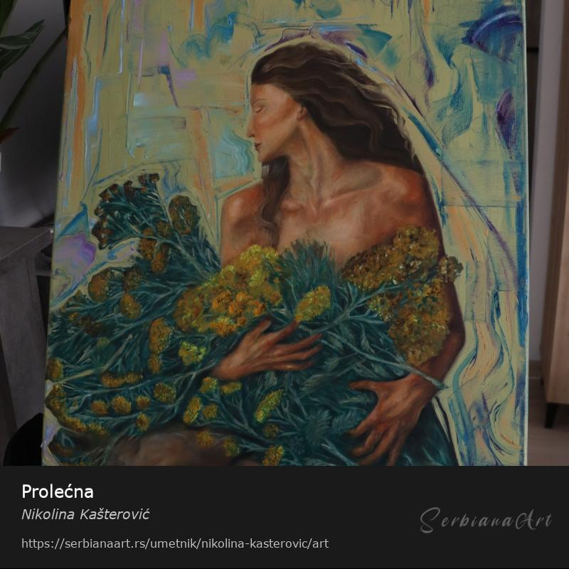 Prolećna, Ulje/Platno, Nikolina Kašterović