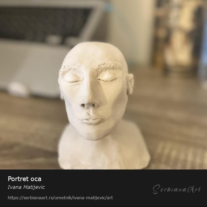 Portret oca, Skulptura/Glina, Ivana Matijevic