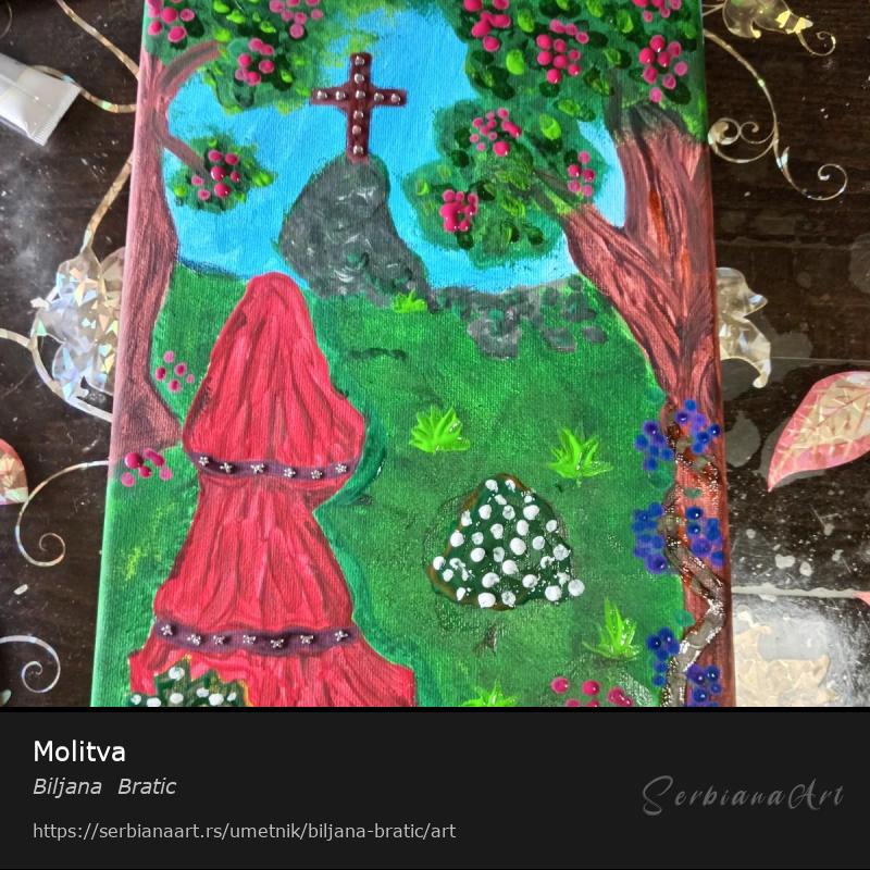 Molitva, Tempera/Platno, Biljana  Bratic