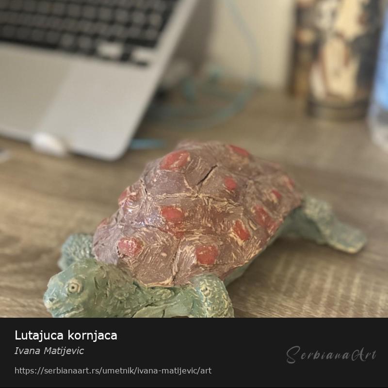 Lutajuca kornjaca, Skulptura/Glina, Ivana Matijevic