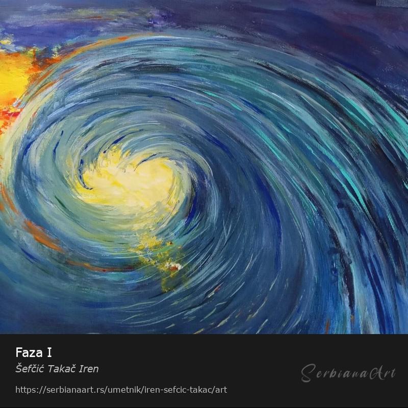 Faza I, Akrilik/Platno, Šefčić Takač Iren