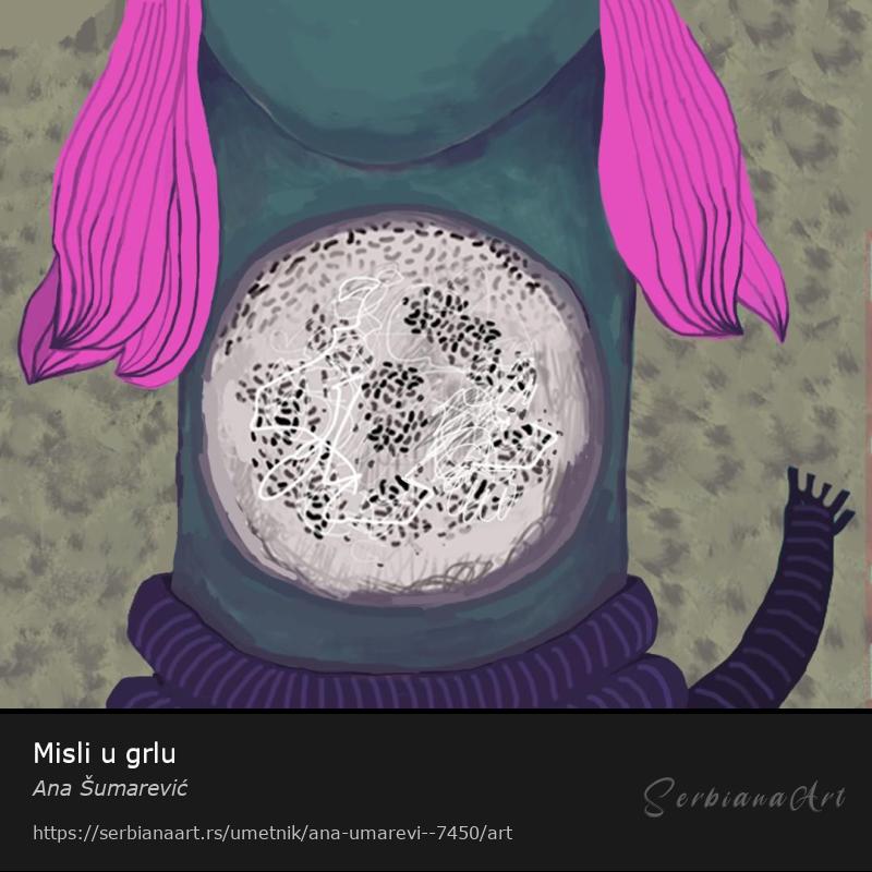 Misli u grlu, Digital Art/Neodređeno, Ana Šumarević