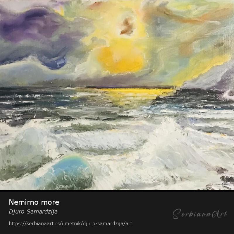 Nemirno more, Ulje/Platno, Djuro Samardzija