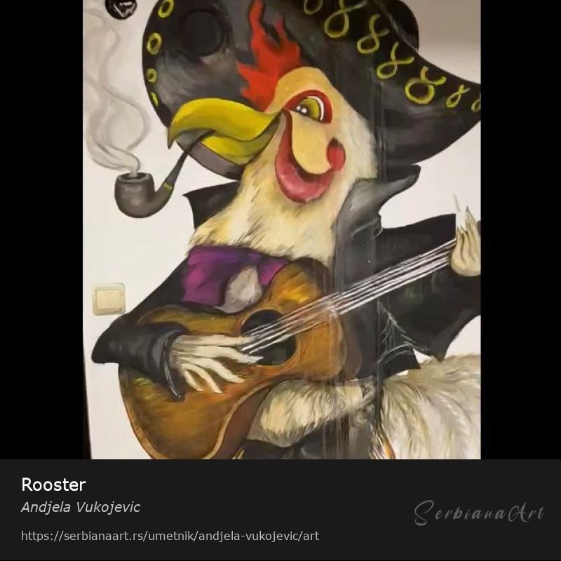 Rooster, Zidni dekor/Neodređeno, Andjela Vukojevic