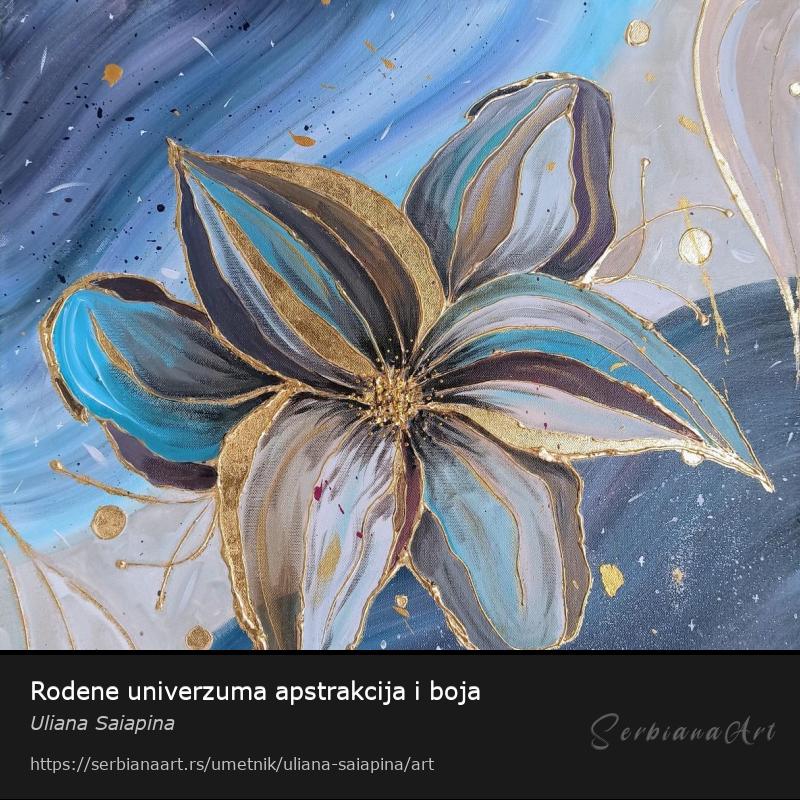 Rodene univerzuma apstrakcija i boja, Kombinovano/Platno, Uliana Saiapina