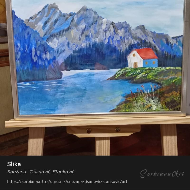 Slika, Akrilik/Papir, Snežana  Tišanović-Stanković