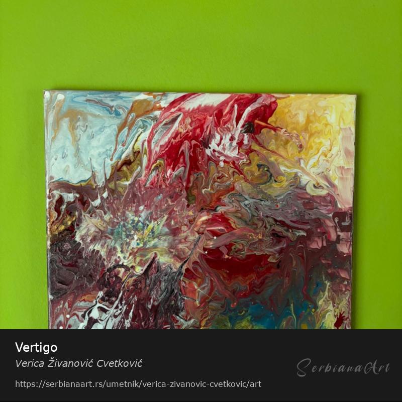 Vertigo, Akrilik/Platno, Verica Živanović Cvetković