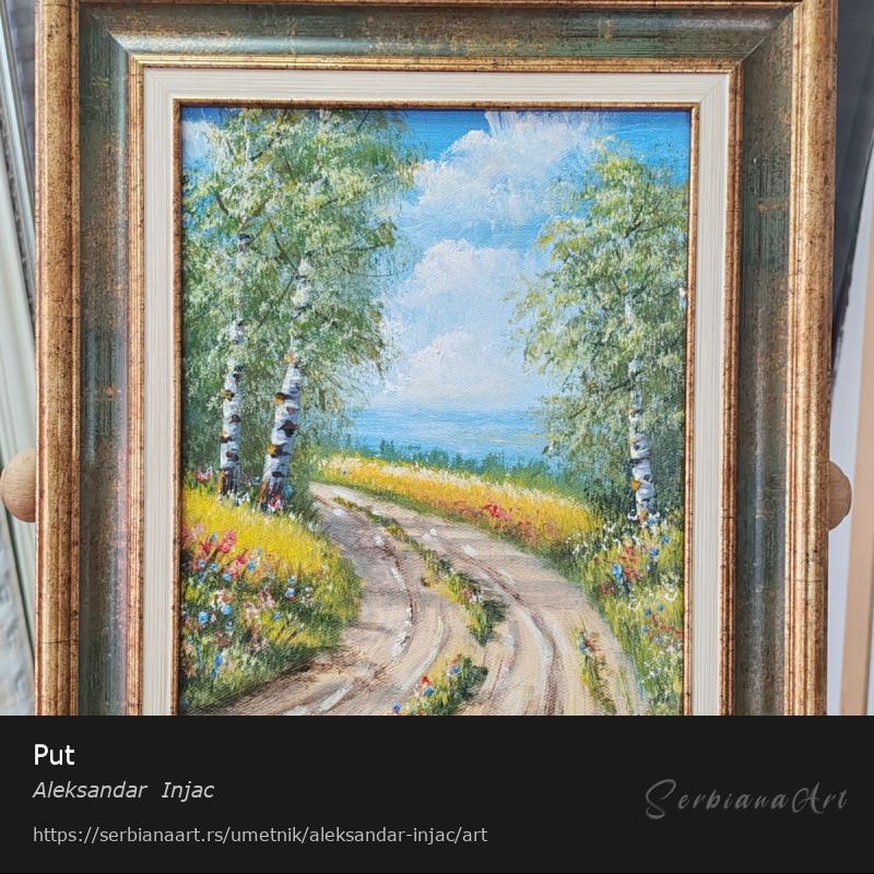 Put, Ulje/Platno, Aleksandar  Injac