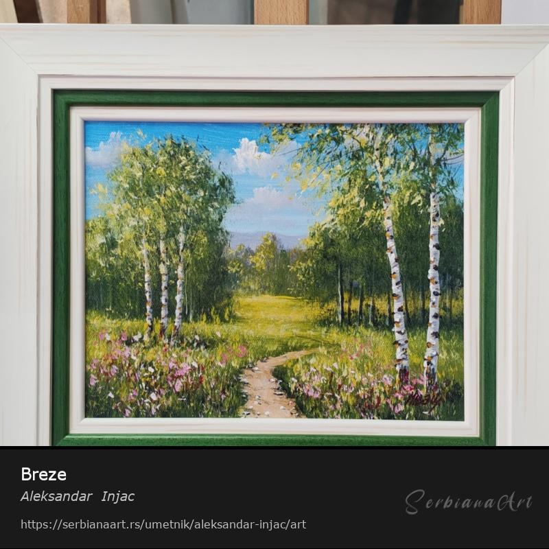 Breze, Ulje/Platno, Aleksandar  Injac