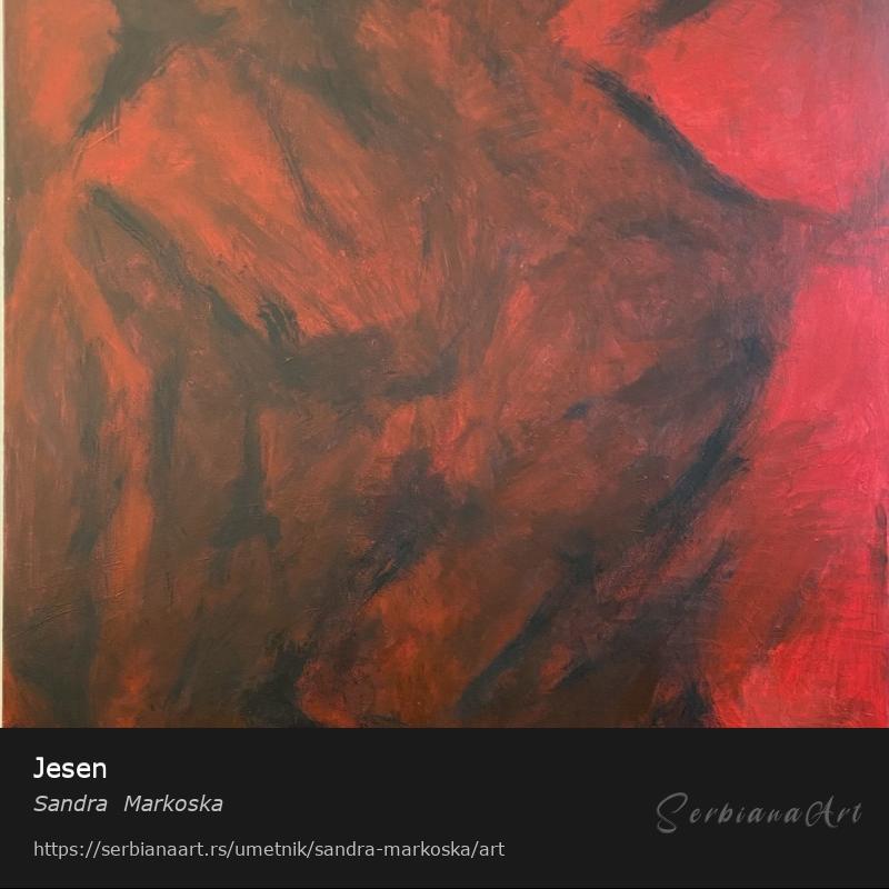 Jesen, Kombinovano/Platno, Sandra  Markoska