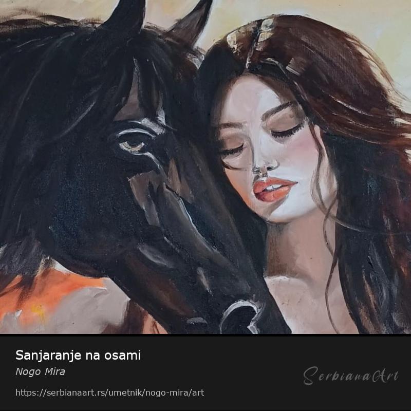 Sanjaranje na osami, Ulje/Platno, Nogo Mira