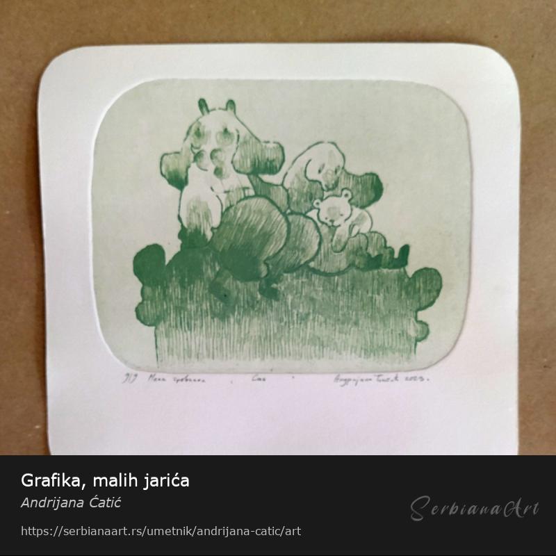 Grafika, malih jarića, Grafika/Metal, Andrijana Ćatić