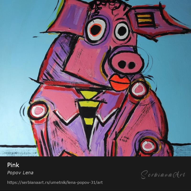 Pink, Akrilik/Lesonit, Popov Lena