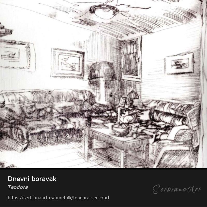 Dnevni boravak, Grafika/Papir, Teodora