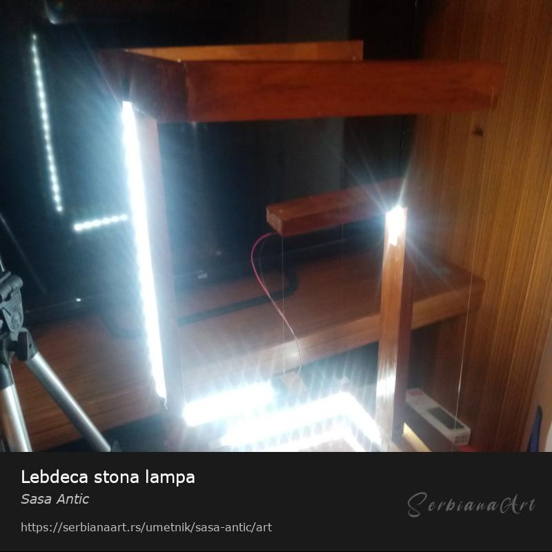 Lebdeca stona lampa, Kućni dekor/Drvo, Sasa Antic