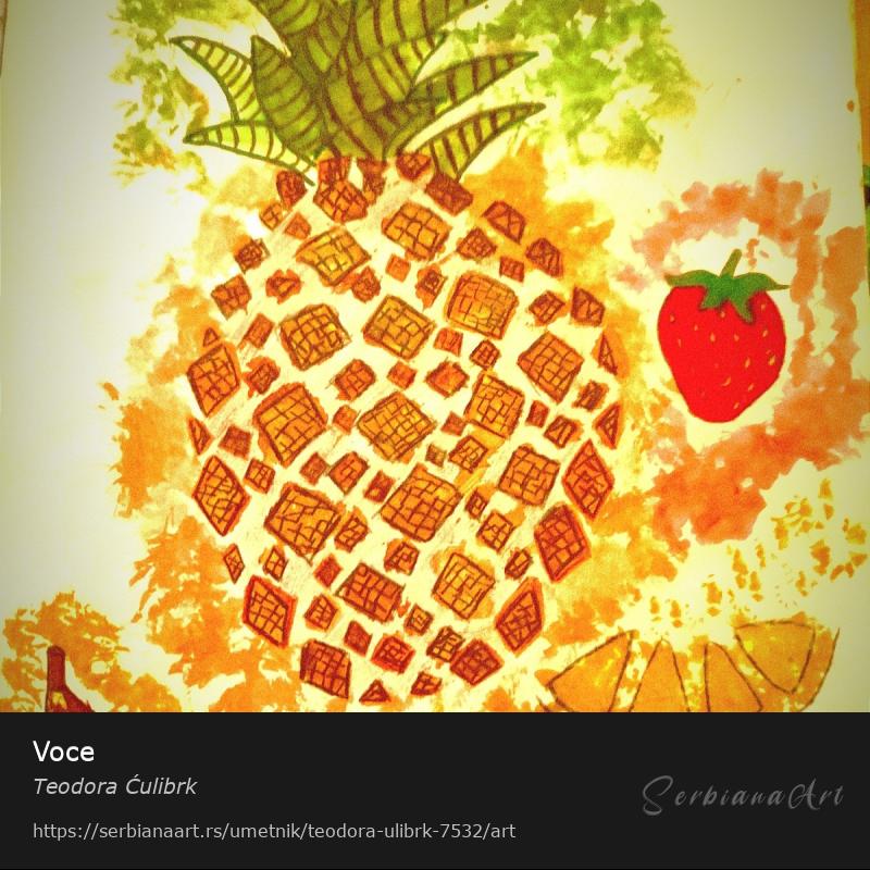 Voce, Tempera/Papir, Teodora Ćulibrk