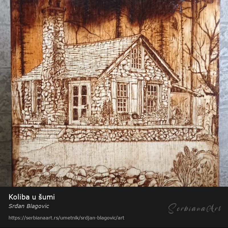 Koliba u šumi, Kreativna rukotvorina/Drvo, Srđan Blagovic