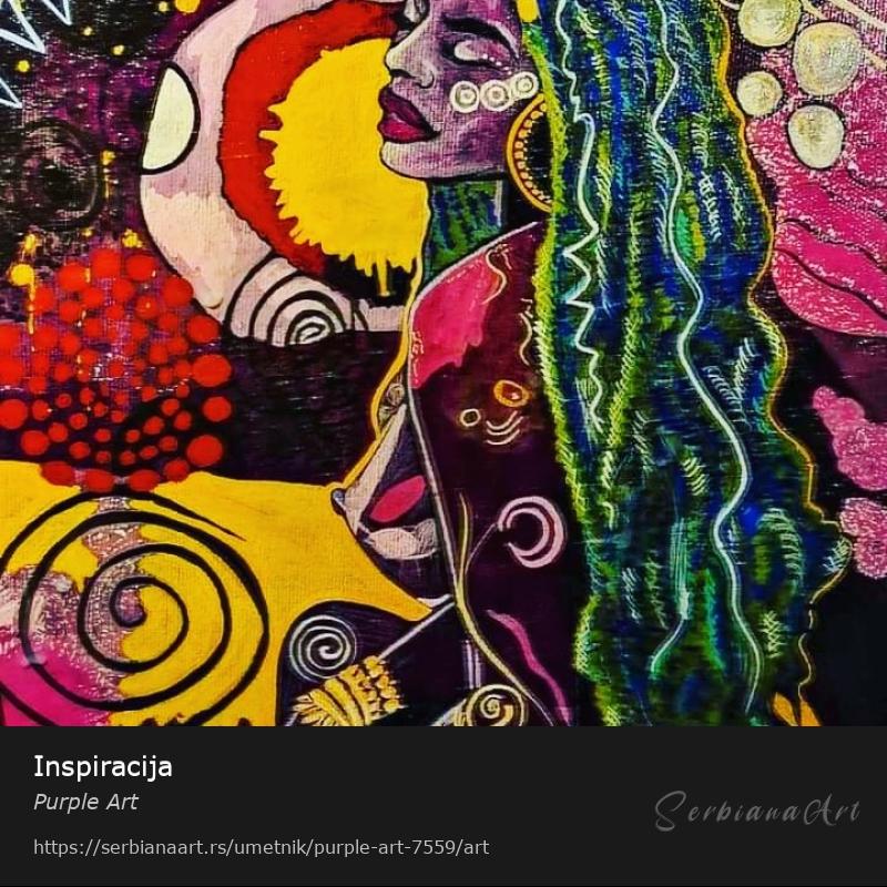 Inspiracija, Akrilik/Platno, Purple Art