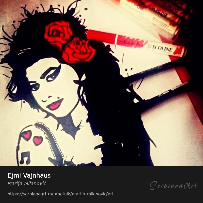 Ejmi Vajnhaus, Kombinovano/Papir, Marija Milanović