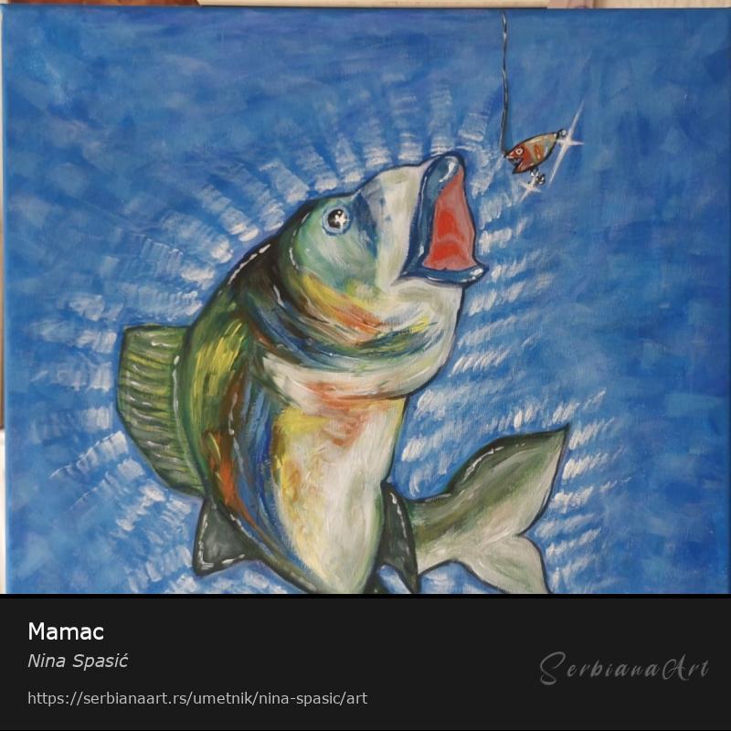Mamac, Tempera/Platno, Nina Spasić