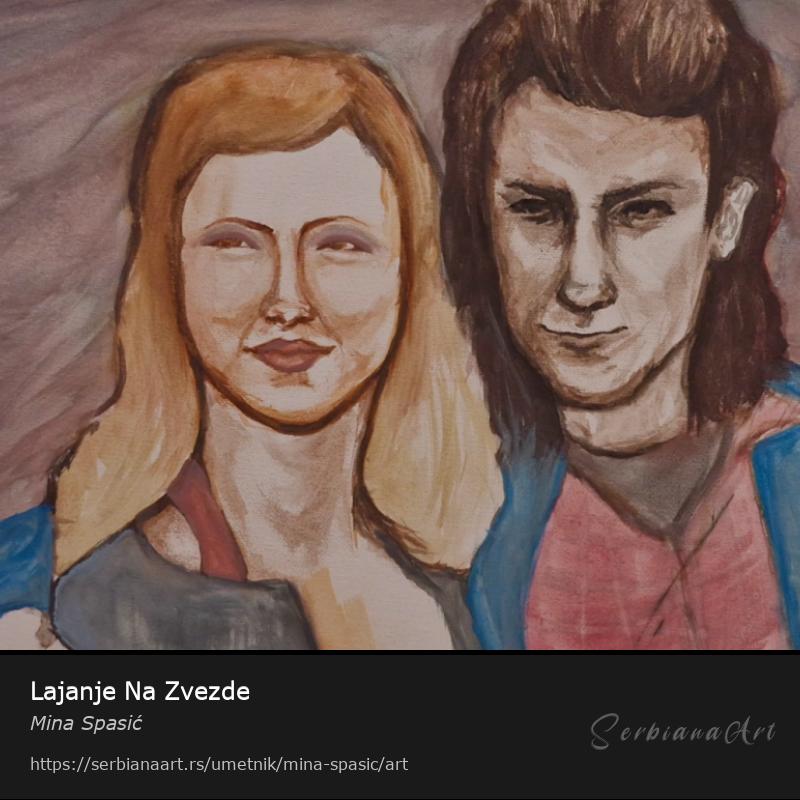 Lajanje Na Zvezde, Tempera/Platno, Mina Spasić