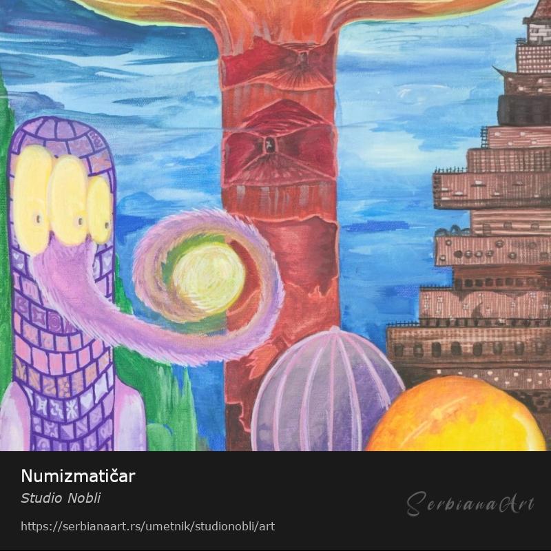 Numizmatičar, Kombinovano/Platno, Studio Nobli