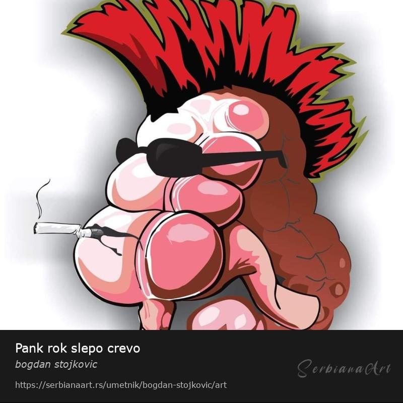 Pank rok slepo crevo, Digital Art/Neodređeno, bogdan stojkovic