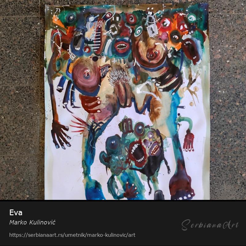 Eva, Kombinovano/Papir, Marko Kulinović