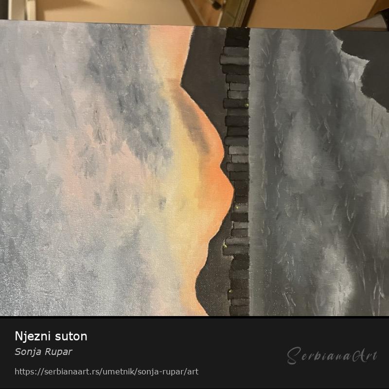 Njezni suton, Ulje/Platno, Sonja Rupar
