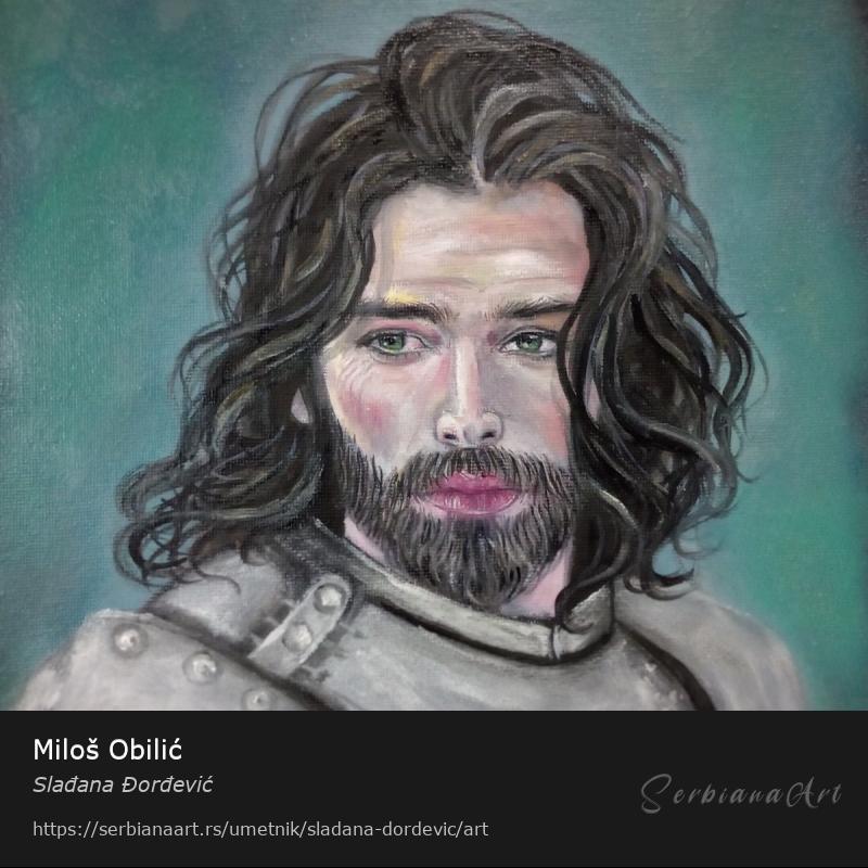 Miloš Obilić, Ulje/Platno, Slađana Đorđević