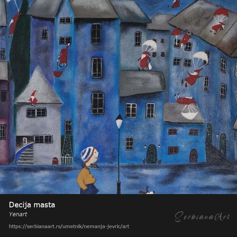 Decija masta, Akrilik/Platno, Yenart